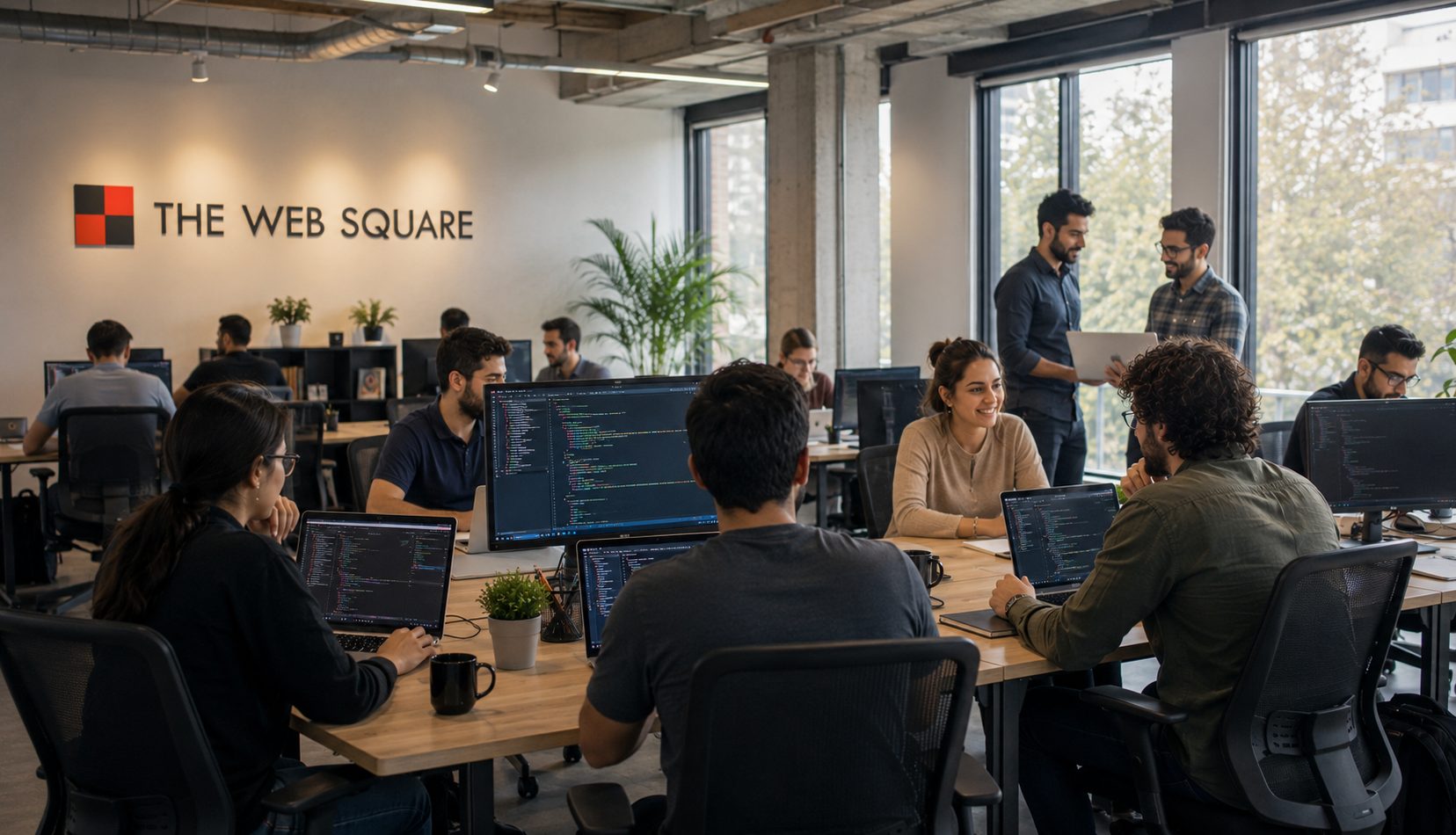 The Web Square team at work